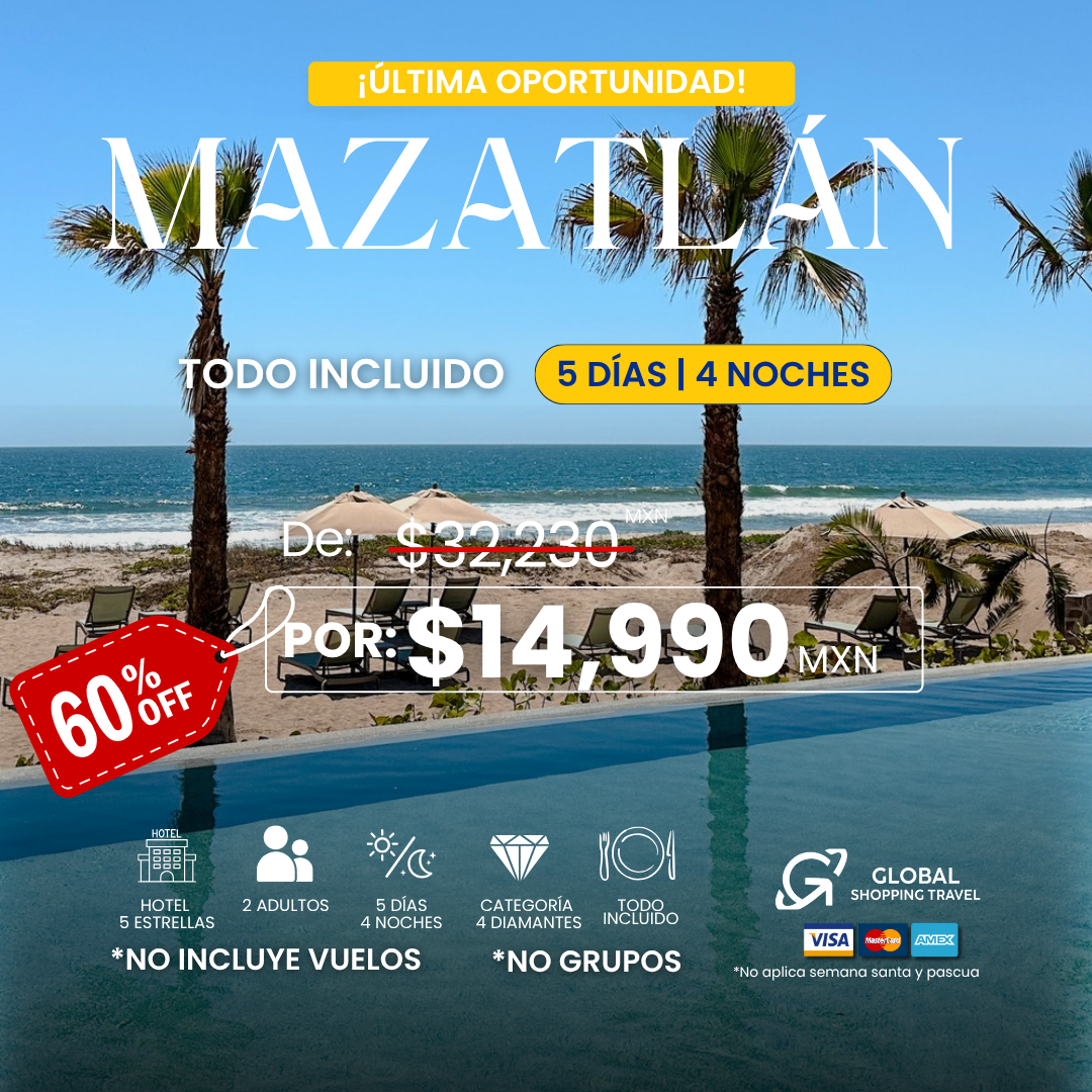 VIAJA A MAZATLAN | GLOBAL SHOPPING TRAVEL