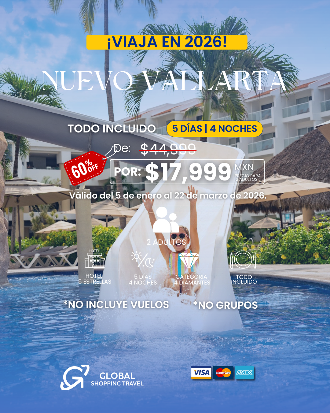 Viaja a Nuevo Vallarta este 2026